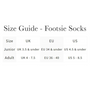LeMieux Childrens Florence Footsie Socks - Size Guide