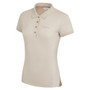 LeMieux Ladies Classique Polo Shirt - Stone - Side