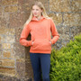 LeMieux Young Rider Hannah Pop Over Hoodie - Apricot - Front Lifestyle