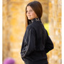 LeMieux Young Rider Kate Quarter Zip Sweatshirt - Navy - Lifestyle - Side