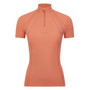 LeMieux Ladies Mia Mesh Short Sleeve Base Layer - Apricot - Front