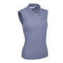 LeMieux Ladies Sleeveless Sport Polo Shirt - Jay Blue - Side