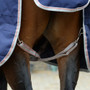WeatherBeeta ComFiTec Essential Combo 220g Turnout in Navy/Silver - Leg Straps