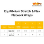 Equilibrium Stretch & Flex Flatwork Wraps - Size Guide