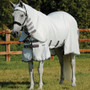 Premier Equine Buster Sweet Itch Rug with Belly Flap in White - lifestyle