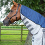 Premier Equine ShowerTex Fly Rug in Navy - Neck Cover