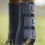 Premier Equine Mud Fever Turnout Boots in Black - side fastenings