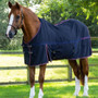 Premier Equine Barrasso Cotton Stable Sheet in Navy - lifestyle