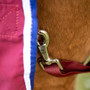 Premier Equine Stratus Stable Sheet in Burgundy - tail strap