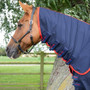 Premier Equine Combo Stable Sheet in Navy - neck cover