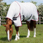 Premier Equine Combo Cotton Stable Sheet in Red - lifestyle