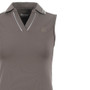 Cavallo Ladies Cava Sleeveless Polo Top - Sepia Olive -  Front