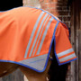 Premier Equine Stratus Reflective Exercise Sheet in Burnt Orange - Tail