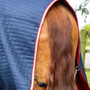 Premier Equine Combo Dry-Tech Cooler Rug in Navy - Tail Strap