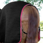 Premier Equine Dry-Tech Cooler Rug in Black - Tail Flap