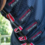 Premier Equine Combo Buster Waffle Cooler Rug in Black - Neck Fastenings