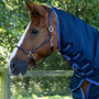 Premier Equine Combo Buster Waffle Cooler Rug in Navy - Neck Cover