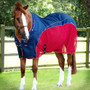 Premier Equine Sports Cooler Rug in Navy/Red - Lifestyle