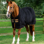Premier Equine Continental Buster Fleece Cooler Rug in Black - Lifestyle