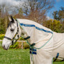 Horseware Amigo Bug Buster Fly Rug - Chalk/Navy & Blue Haze -  Neck