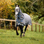 Horseware Rhino HexStop Plus Vari Layer Turnout Rug 0g - Grey/Indigo & Navy - Rug