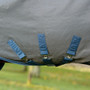 Horseware Rhino Plus HexStop Turnout Rug 100g - Grey/Indigo & Navy - Buckles