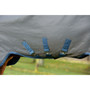 Horseware Rhino Plus HexStop Turnout Rug 100g - Grey/Indigo & Navy - Buckles