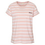 Barbour Ladies Otterburn Stripe T Shirt in Shell Pink - Front