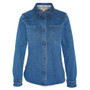 Barbour Ladies Longfield Shirt in Authentic Wash - Front