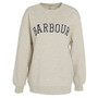 Barbour Ladies Northumberland Sweatshirt in Cloud/Navy - Front