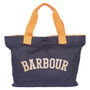 Barbour Ladies Logo Holiday Tote Bag in Navy - Front