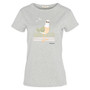 Barbour Ladies Merseyside T Shirt in Lt Grey Marl - Front