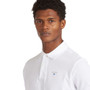 Barbour Mens Sports Polo in White - Lifestyle Front