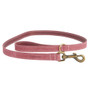 Barbour Leather Dog Lead in Pink - Side