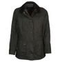 Barbour Ladies Classic Beadnell Wax Jacket in Olive - Front