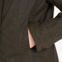Barbour Ladies Classic Beadnell Wax Jacket in Olive - Pocket Detail