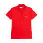 Tommy Hilfiger Ladies Harlem Short Sleeve Logo Polo Shirt in Fierce Red - Front