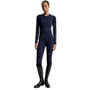 Tommy Hilfiger Ladies Cologne Reflective Long Sleeve Quarter Zip Training Top in Navy - Front