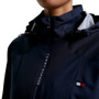 Tommy Hilfiger Ladies Barcelona Fitted Rain Jacket in Desert Sky - Front Detail