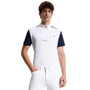 Tommy Hilfiger Mens Rochester Short Sleeve Show Shirt in White/Navy - Front