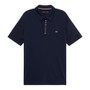 Tommy Hilfiger Mens Harlem Short Sleeve Logo Polo Shirt in Desert Sky - Front