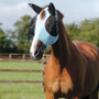 Premier Equine Comfort Tech Lycra Fly Mask in Blue - Lifestyle