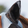 Premier Equine Comfort Tech Lycra Fly Mask in Grey - Ear Cover