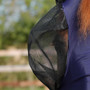 Premier Equine Comfort Tech Lycra Fly Mask in Navy - Eye Protection