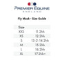 Premier Equine Fly Mask - Size Guide
