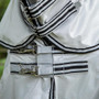 Premier Equine Fly Lite Bug Rug in Silver - chest fastenings