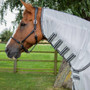 Premier Equine Fly Lite Bug Rug in Silver - neck cover