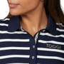 Toggi Ladies Lucille Sleeveless Polo Shirt - Navy/White - Button