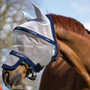 Horseware Rambo Plus Untreated Fly Mask - Silver/Navy