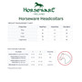 Horseware Signature Competition Headcollar - Size Guide